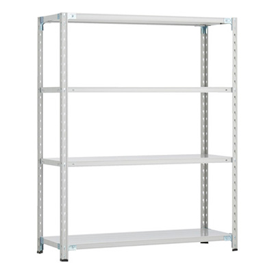 トラスコ TRUSCO CB型セミボルトレス軽量棚 1800×450×H1500 4段 WG色 CB-5644-WG 254-5633 (商品コード：169363)