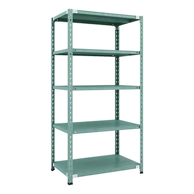 トラスコ TRUSCO CB型セミボルトレス軽量棚 900×600×H1800 5段 グリーン CB-6365-GN 115-5171 (商品コード：169378)
