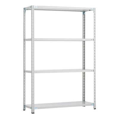 トラスコ TRUSCO CB型セミボルトレス軽量棚 1200×300×H1800 4段 WG色 CB-6434-WG 254-5647