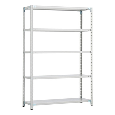 トラスコ TRUSCO CB型セミボルトレス軽量棚 1200×600×H1800 5段 WG色 CB-6465-WG 254-5650