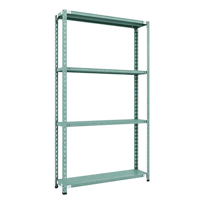 トラスコ TRUSCO CB型セミボルトレス軽量棚 1200×300×H21004段 グリーン CB-7434-GN 115-5209