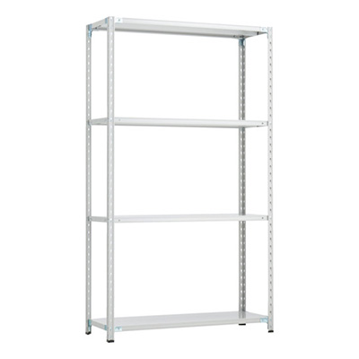 トラスコ TRUSCO CB型セミボルトレス軽量棚 1200×300×H21004段 WG色 CB-7434-WG 254-7157
