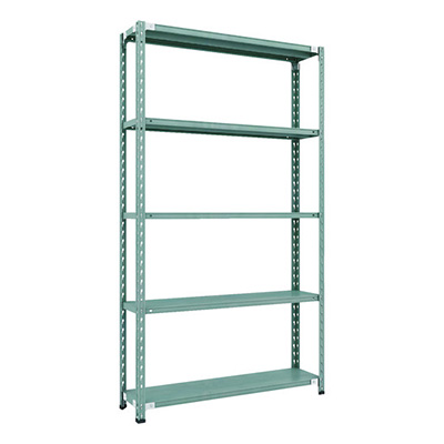 トラスコ TRUSCO CB型セミボルトレス軽量棚 1200×300×H21005段 グリーン CB-7435-GN 115-5210