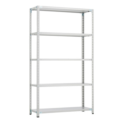トラスコ TRUSCO CB型セミボルトレス軽量棚 1200×300×H21005段 WG色 CB-7435-WG 254-7161