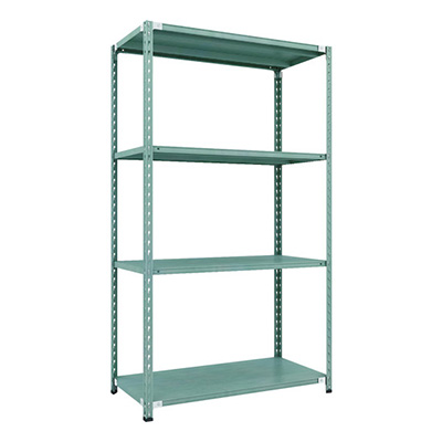 トラスコ TRUSCO CB型セミボルトレス軽量棚 1200×600×H21004段 グリーン CB-7464-GN 115-5214