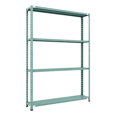 トラスコ TRUSCO CB型セミボルトレス軽量棚 1500×300×H21004段 グリーン CB-7534-GN 115-5216