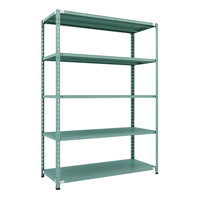 トラスコ TRUSCO CB型セミボルトレス軽量棚 1500×600×H21005段 グリーン CB-7565-GN 115-5221