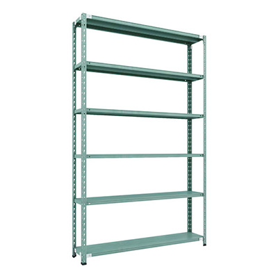 トラスコ TRUSCO CB型セミボルトレス軽量棚 1500×300×H2400 6段 グリーン CB-8536-GN 115-5248