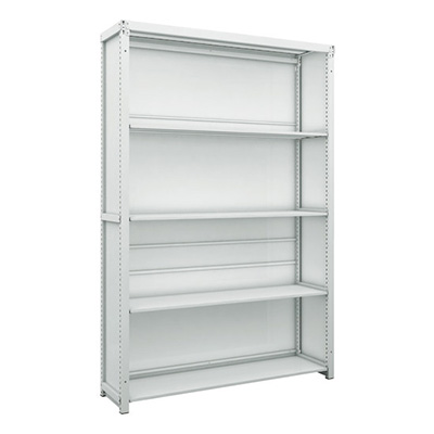 トラスコ TRUSCO スチールラック 背板・側板付 H1900×W1250×D325 5段 K1-6435SG 206-4953 (商品コード：169579)