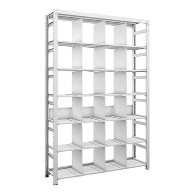 トラスコ TRUSCO スチールラック H1900×W1250×D325 7段 移動仕切18枚付 K1-6437P18 206-4881 (商品コード：169593)