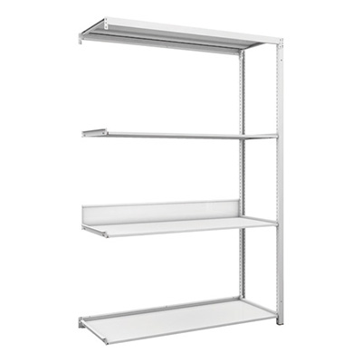 トラスコ TRUSCO スチールラック K1型抗菌塗装高密度収納棚 H1900×W1250×D475 4段 連結型 K1-6444B 206-4734 (商品コード：169598)