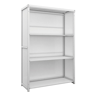 トラスコ TRUSCO スチールラック 背板・側板付 H1900×W1250×D475 4段 K1-6444SG 206-4951 (商品コード：169599)