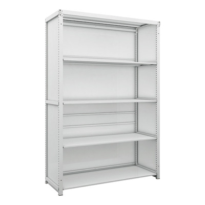 トラスコ TRUSCO スチールラック 背板・側板付 H1900×W1250×D475 5段 K1-6445SG 206-4954 (商品コード：169603)