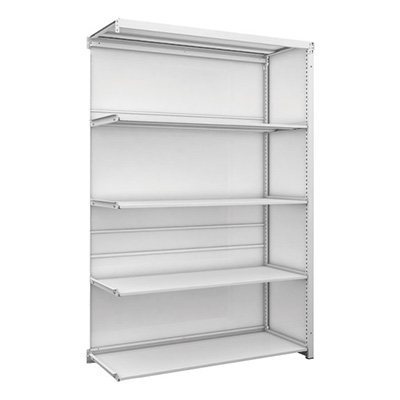 トラスコ TRUSCO スチールラック 背板側板付 H1900×W1250×D475 5段 連結型 K1-6445SGB 206-4960 (商品コード：169604)