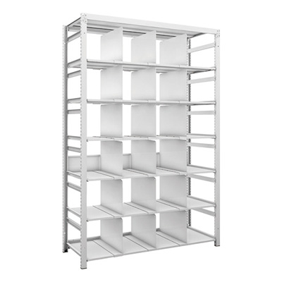 トラスコ TRUSCO スチールラック H1900×W1250×D475 7段 移動仕切18枚付 K1-6447P18 206-4882 (商品コード：169617)