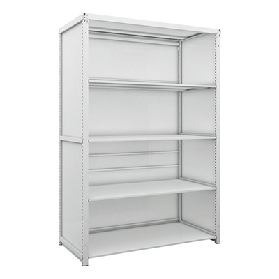 トラスコ TRUSCO スチールラック 背板・側板付 H1900×W1250×D625 5段 K1-6465SG 206-4955 (商品コード：169627)