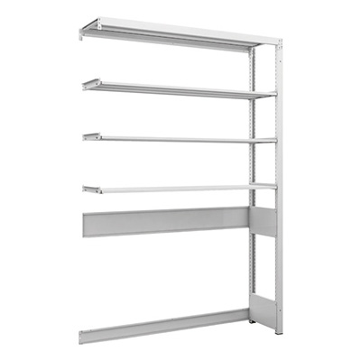 トラスコ TRUSCO スチールラック 下段開放型 H1900×W1250×D325 4段 連結型 K1-U6434B 206-4781 (商品コード：169664)