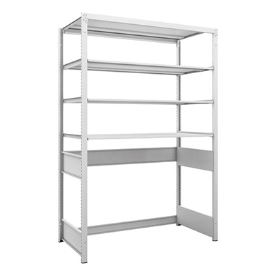 トラスコ TRUSCO スチールラック K1型抗菌塗装高密度収納棚 下段開放型 H1900×W1250×D625 4段 K1-U6464 206-4780 (商品コード：169675)