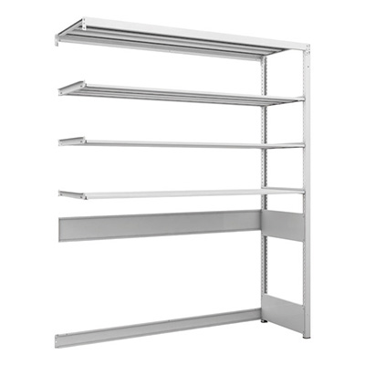 トラスコ TRUSCO スチールラック 下段開放型 H1900×W1550×D475 4段 連結型 K1-U6544B 206-4788 (商品コード：169688)