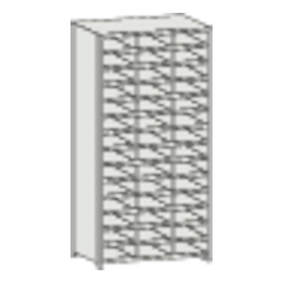 トラスコ TRUSCO スチール製区分棚 KB型 コボレ止め付 W875×D250×H1800 3列14段 KB-3140 504-1627 (商品コード：169720)