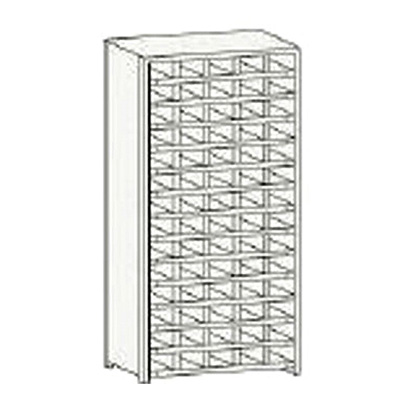 トラスコ TRUSCO スチール製区分棚 KB型 コボレ止め付 W875×D250×H1800 5列14段 KB-5140 504-1384 (商品コード：169737)