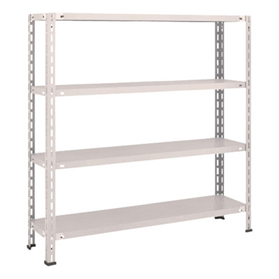 トラスコ TRUSCO スチールラック 軽量棚 中棚ボルトレス型1200×300×1200 4段 ネオグレー L44V-14 503-5201 (商品コード：169791)