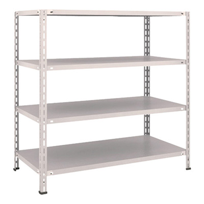 トラスコ TRUSCO スチールラック 軽量棚 中棚ボルトレス型1200×600×1200 4段 ネオグレー L44W-14 503-5287 (商品コード：169794)