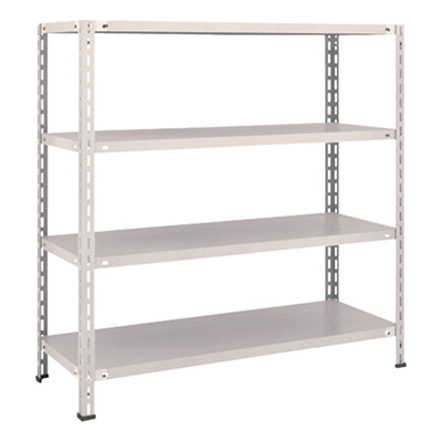 トラスコ TRUSCO スチールラック 軽量棚 中棚ボルトレス型1200×450×1200 4段 ネオグレー L44X-14 503-5244 (商品コード：169797)