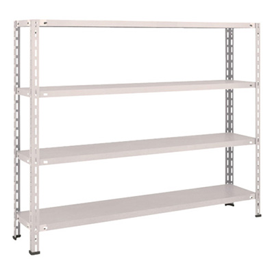 トラスコ TRUSCO スチールラック 軽量棚 中棚ボルトレス型1500×300×1200 4段 ネオグレー L45V-14 503-5376 (商品コード：169800)