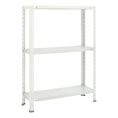 トラスコ TRUSCO スチールラック 軽量棚 中棚ボルトレス型1800×300×1200 3段 ネオグレー L46V-13 510-8098 (商品コード：169808)