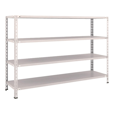 トラスコ TRUSCO スチールラック 軽量棚 中棚ボルトレス型1800×450×1200 4段 ネオグレー L46X-14 503-5422 (商品コード：169815)