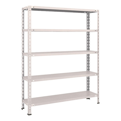 トラスコ TRUSCO スチールラック 軽量棚 中棚ボルトレス型1200×300×1500 5段 ネオグレー L54V-15 502-5397 (商品コード：169827)