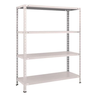 トラスコ TRUSCO スチールラック 軽量棚 中棚ボルトレス型1200×450×1500 4段 ネオグレー L54X-14 502-5401 (商品コード：169830)