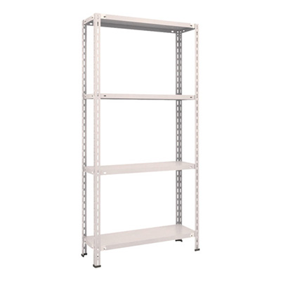 トラスコ TRUSCO スチールラック 軽量棚 中棚ボルトレス型 875×300×1800 4段 ネオグレー L63V-14 503-8308 (商品コード：169847)