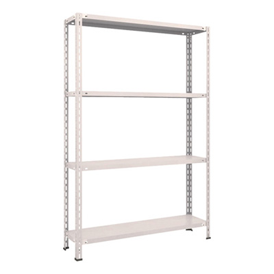 トラスコ TRUSCO スチールラック 軽量棚 中棚ボルトレス型1200×300×1800 4段 ネオグレー L64V-14 502-5508 (商品コード：169853)