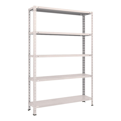 トラスコ TRUSCO スチールラック 軽量棚 中棚ボルトレス型1200×300×1800 5段 ネオグレー L64V-15 502-5516 (商品コード：169854)