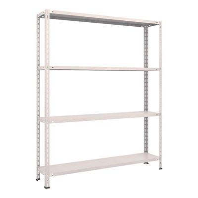 トラスコ TRUSCO スチールラック 軽量棚 中棚ボルトレス型1500×300×1800 4段 ネオグレー L65V-14 503-8367 (商品コード：169859)