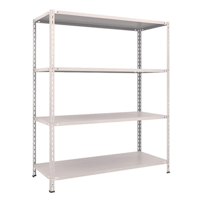 トラスコ TRUSCO スチールラック 軽量棚 中棚ボルトレス型1500×600×1800 4段 ネオグレー L65W-14 503-8405 (商品コード：169861)