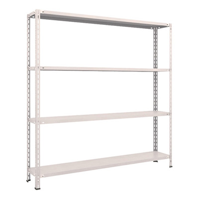 トラスコ TRUSCO スチールラック 軽量棚 中棚ボルトレス型1800×300×1800 4段 ネオグレー L66V-14 502-5770 (商品コード：169865)