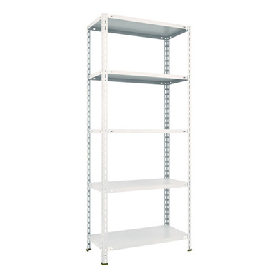 トラスコ TRUSCO スチールラック 軽量棚 中棚ボルトレス型 875×450×2100 5段 ネオグレー L73X-15 503-8448 (商品コード：169881)