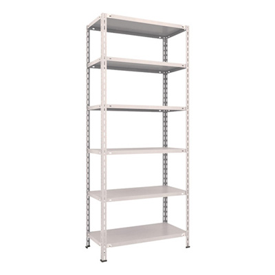 トラスコ TRUSCO スチールラック 軽量棚 中棚ボルトレス型 875×450×2100 6段 ネオグレー L73X-16 503-8456 (商品コード：169882)