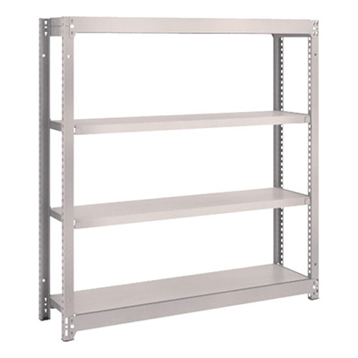 トラスコ TRUSCO スチールラック M1.5型 W1160×D295×H1200 4段 単体 ネオグレー M1.5-4434 506-8746 (商品コード：169950)