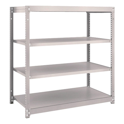 トラスコ TRUSCO スチールラック M1.5型 W1160×D595×H1200 4段 単体 ネオグレー M1.5-4464 506-8827 (商品コード：169958)