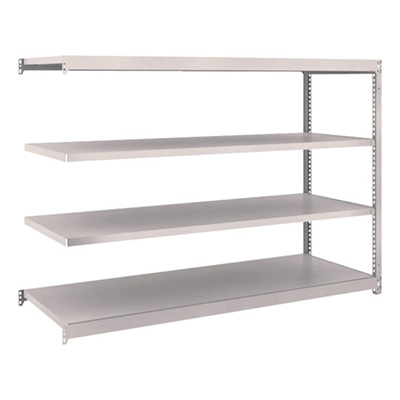 トラスコ TRUSCO スチールラック M1.5型 W1760×D595×H1200 4段 連結 ネオグレー M1.5-4664B 508-4849 (商品コード：169983)