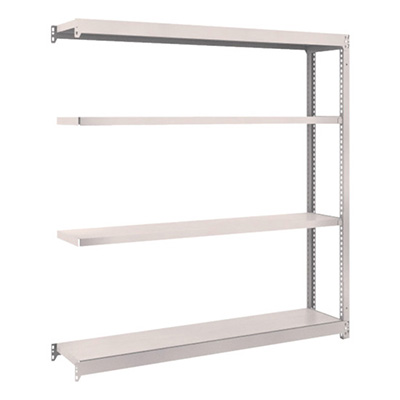 トラスコ TRUSCO スチールラック M1.5型 W1460×D295×H1500 4段 連結 ネオグレー M1.5-5534B 508-3079 (商品コード：170011)