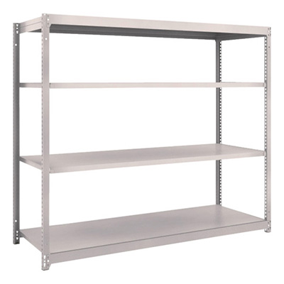 トラスコ TRUSCO スチールラック M1.5型 W1760×D595×H1500 4段 単体 ネオグレー M1.5-5664 505-8783 (商品コード：170030)