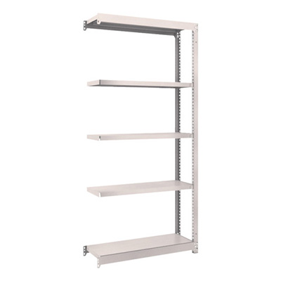 トラスコ TRUSCO スチールラック M1.5型 W860×D295×H1800 5段 連結 ネオグレー M1.5-6335B 508-3371 (商品コード：170045)