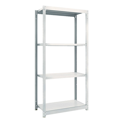 トラスコ TRUSCO スチールラック M1.5型 W860×D445×H1800 4段 単体 ネオグレー M1.5-6344 506-6140 (商品コード：170052)