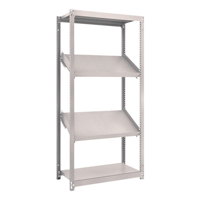 トラスコ TRUSCO スチールラック M1.5型棚 900×450×H1800 4段 傾斜2段 M1.5-6344K2 484-3401 (商品コード：170054)