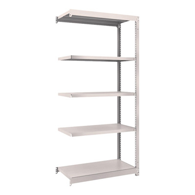 トラスコ TRUSCO スチールラック M1.5型 W860×D445×H1800 5段 連結 ネオグレー M1.5-6345B 508-3419 (商品コード：170057)